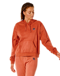 The Rip Curl Womens Surfers Hoodie in Rhubarb