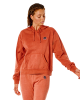 The Rip Curl Womens Surfers Hoodie in Rhubarb