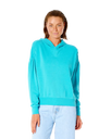 The Rip Curl Womens Summer Breeze Hoodie in Baltic Teal