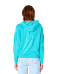 The Rip Curl Womens Summer Breeze Hoodie in Baltic Teal