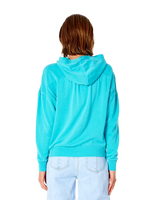 The Rip Curl Womens Summer Breeze Hoodie in Baltic Teal