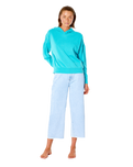 The Rip Curl Womens Summer Breeze Hoodie in Baltic Teal