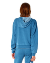 The Rip Curl Womens Wave Shapers Hoodie in Dark Teal