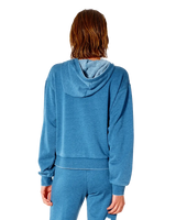 The Rip Curl Womens Wave Shapers Hoodie in Dark Teal