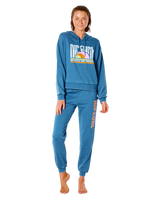 The Rip Curl Womens Wave Shapers Hoodie in Dark Teal