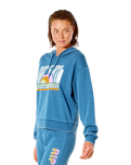 The Rip Curl Womens Wave Shapers Hoodie in Dark Teal