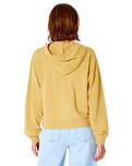 The Rip Curl Womens Icons Of Surf Hoodie in Gold