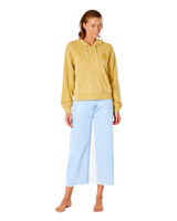 The Rip Curl Womens Icons Of Surf Hoodie in Gold