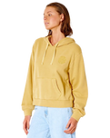 The Rip Curl Womens Icons Of Surf Hoodie in Gold