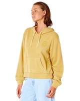 The Rip Curl Womens Icons Of Surf Hoodie in Gold