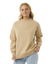 The Rip Curl Womens Premium Surf Sweatshirt in Taupe