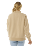 The Rip Curl Womens Premium Surf Sweatshirt in Taupe