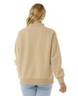 The Rip Curl Womens Premium Surf Sweatshirt in Taupe