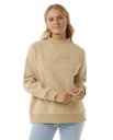 The Rip Curl Womens Premium Surf Sweatshirt in Taupe