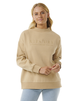 The Rip Curl Womens Premium Surf Sweatshirt in Taupe