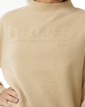 The Rip Curl Womens Premium Surf Sweatshirt in Taupe