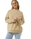 The Rip Curl Womens Premium Surf Sweatshirt in Taupe