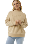 The Rip Curl Womens Premium Surf Sweatshirt in Taupe