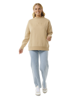 The Rip Curl Womens Premium Surf Sweatshirt in Taupe