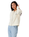 The Rip Curl Womens Archive Zip Through Sweatshirt in Bone