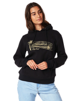 The Rip Curl Womens Playbella Script Hoodie in Black