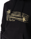 The Rip Curl Womens Playbella Script Hoodie in Black