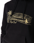 The Rip Curl Womens Playbella Script Hoodie in Black