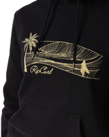 The Rip Curl Womens Playbella Script Hoodie in Black