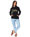 The Rip Curl Womens Playbella Script Hoodie in Black