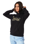 The Rip Curl Womens Playbella Script Hoodie in Black