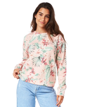 The Rip Curl Womens Papeete Sweatshirt in Light Pink