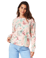 The Rip Curl Womens Papeete Sweatshirt in Light Pink