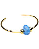 The Nalu Beads Bangle & Stop Bead in Gold