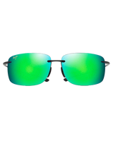 The Maui Jim Hema Polarised Sunglasses in Matte Black & Maui Green