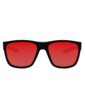 Greyson 2.0 Polarised Sunglasses in Black Rubber & Red Mirror