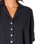 The Rip Curl Womens Premium Surf Shirt in Black