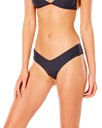 The Rip Curl Womens Premium Surf Skimpy Bikini Bottoms in Black