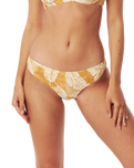 The Rip Curl Womens Good Breeze Hipster Bikini Bottoms in Honey