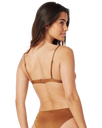 The Rip Curl Womens Playabella Fixed Tri Bikini Top in Chocolate