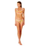 The Rip Curl Womens Wave Shapers Full Bikini Bottoms in Bone