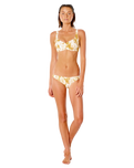 The Rip Curl Womens Summer Palm Full Bikini Bottoms in Honey