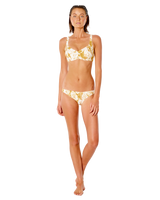 The Rip Curl Womens Summer Palm Full Bikini Bottoms in Honey