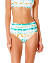 The Rip Curl Womens Summer Breeze Mirage Bikini Bottoms in Light Aqua