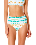 The Rip Curl Womens Summer Breeze Mirage Bikini Bottoms in Light Aqua