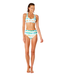 The Rip Curl Womens Summer Breeze Mirage Bikini Bottoms in Light Aqua