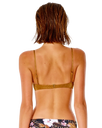 The Rip Curl Womens Playabella Balconette Bikini Top in Chocolate