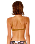 The Rip Curl Womens Playabella Balconette Bikini Top in Chocolate