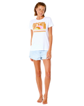 The Rip Curl Womens Surf Revival Standard T-Shirt in White