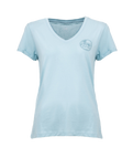 The Rip Curl Womens Re Entry V-Neck T-Shirt in Blue