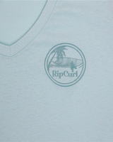 The Rip Curl Womens Re Entry V-Neck T-Shirt in Blue